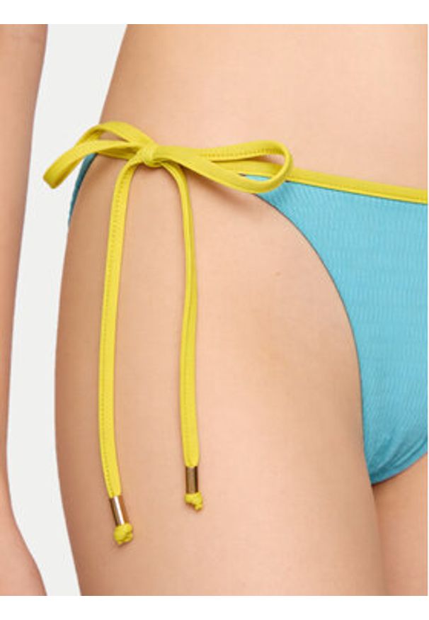Seafolly Dół od bikini Beach Bound 40651-072 Turkusowy. Kolor: turkusowy. Materiał: syntetyk