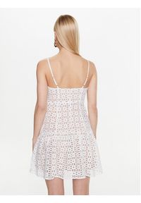 MICHAEL Michael Kors Sukienka codzienna MS381N18BK Biały Regular Fit. Okazja: na co dzień. Kolor: biały. Materiał: bawełna. Typ sukienki: proste. Styl: casual #5