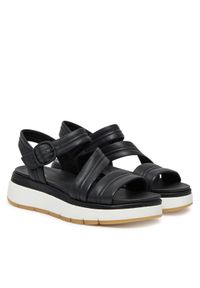 Clarks Sandały Tuscan Strap 26181473 Czarny. Kolor: czarny. Materiał: skóra