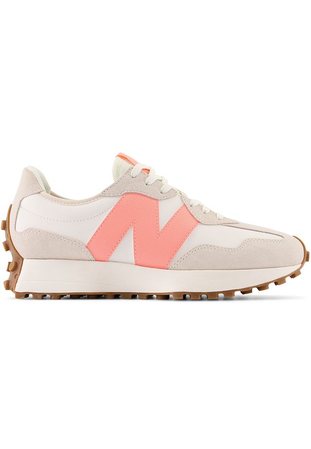 Buty damskie New Balance WS327AM – szare. Okazja: na co dzień. Kolor: szary. Materiał: syntetyk, skóra, dresówka, materiał, guma. Szerokość cholewki: normalna. Sezon: wiosna