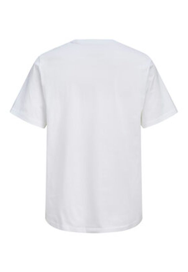 Jack & Jones T-Shirt Frank 12288092 Biały Relaxed Fit. Kolor: biały. Materiał: bawełna