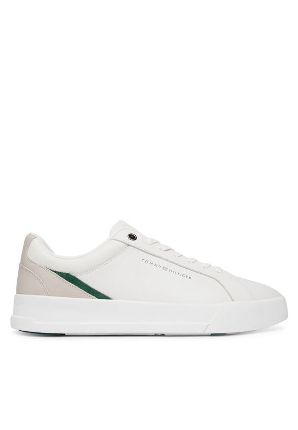 TOMMY HILFIGER - Tommy Hilfiger Sneakersy Th Court FM0FM05879 Biały. Kolor: biały. Materiał: skóra