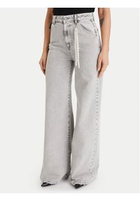 ViCOLO Jeansy DF5127 Szary Wide Fit. Kolor: szary