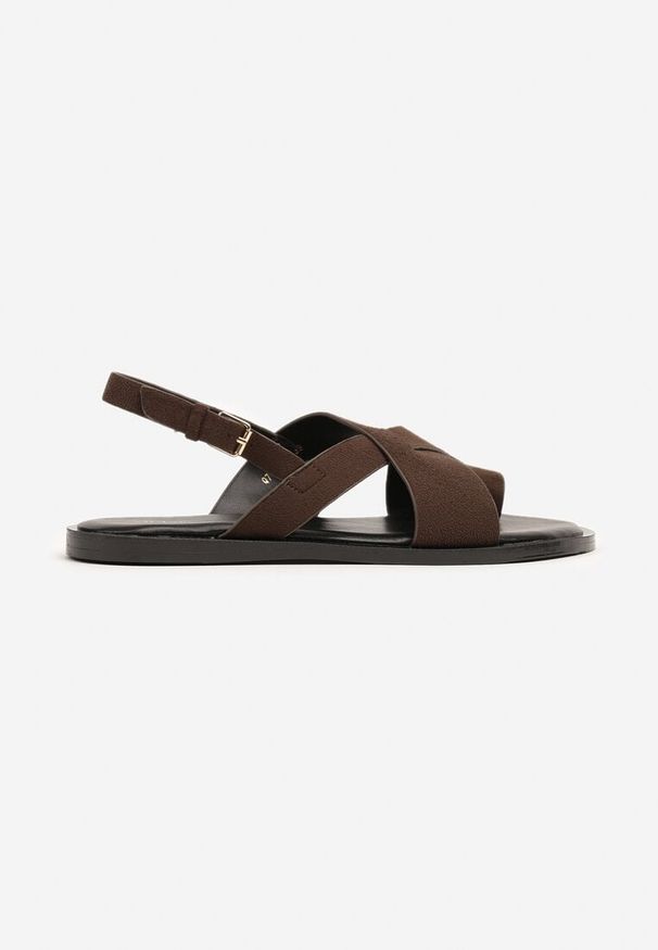 Born2be - Brązowe Sandały Vices w Stylu Japonek Melavella. Okazja: na co dzień. Zapięcie: sprzączka. Kolor: brązowy. Sezon: lato. Styl: casual