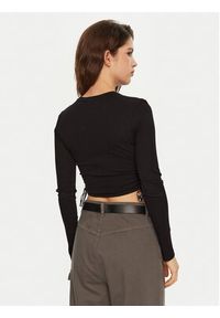 Karl Lagerfeld Jeans Bluzka A1W17037 Czarny Slim Fit. Kolor: czarny. Materiał: wiskoza #2