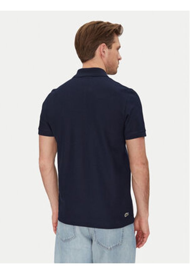 Lacoste Polo PH8742 Granatowy Regular Fit. Typ kołnierza: polo. Kolor: niebieski. Materiał: bawełna