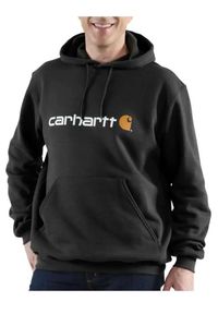 Bluza z kapturem męska Carhartt Signature Logo Sweatshirt. Typ kołnierza: kaptur. Kolor: czarny