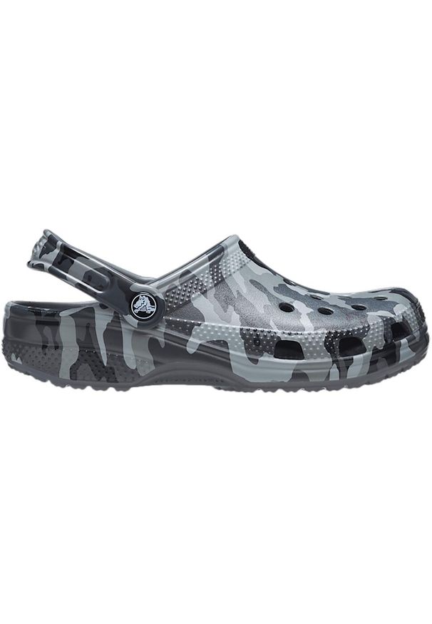 Buty do chodzenia męskie Crocs Classic. Zapięcie: bez zapięcia. Kolor: szary, wielokolorowy. Materiał: syntetyk, materiał. Szerokość cholewki: normalna. Styl: sportowy. Sport: turystyka piesza