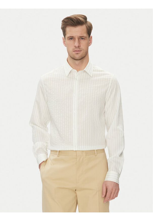 Marciano Guess Koszula 5GHH39 4463Z Biały Regular Fit. Kolor: biały. Materiał: syntetyk
