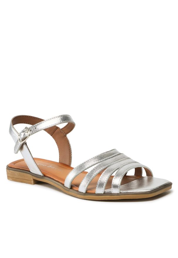 Sandały Sergio Bardi WI16-B1033-01SB Silver. Kolor: srebrny. Materiał: skóra