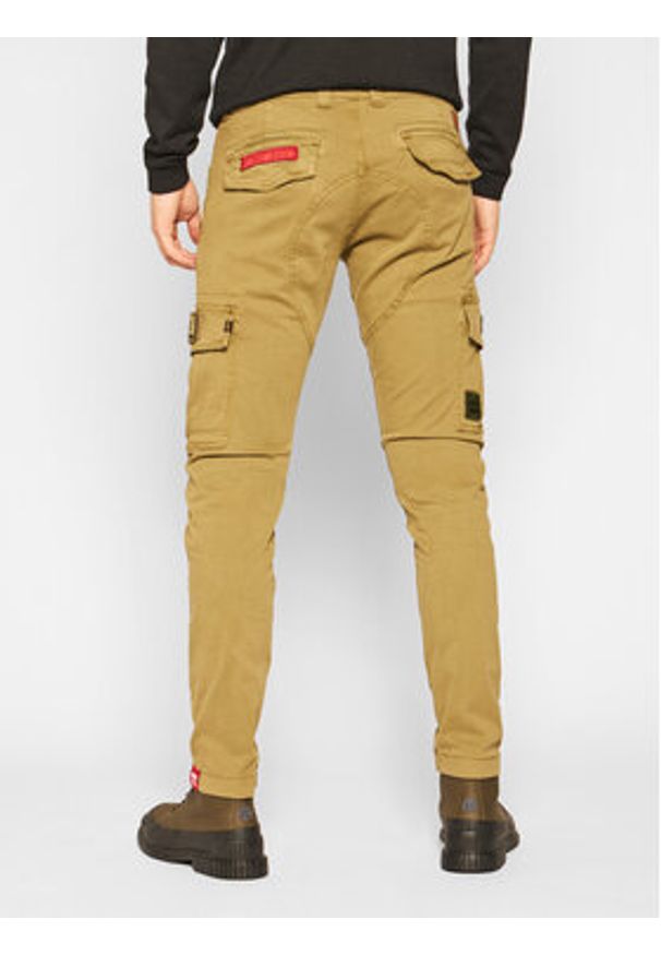 Alpha Industries Spodnie materiałowe Petrol Patch 178207 Zielony Slim Fit. Kolor: zielony. Materiał: materiał, bawełna