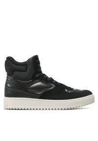 Emporio Armani Sneakersy X4Z114 XN735 N515 Czarny. Kolor: czarny. Materiał: skóra, zamsz