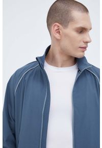 Calvin Klein Performance kurtka sportowa kolor szary przejściowa. Kolor: szary. Materiał: materiał. Długość rękawa: raglanowy rękaw. Długość: długie. Styl: sportowy #4