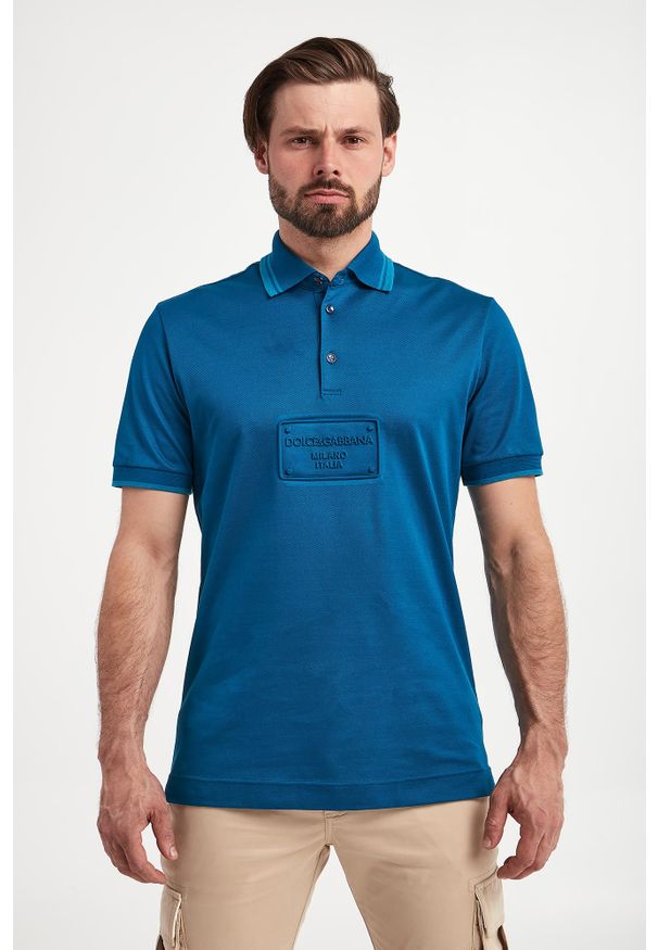 Dolce & Gabbana - Polo męskie DOLCE & GABBANA. Typ kołnierza: polo