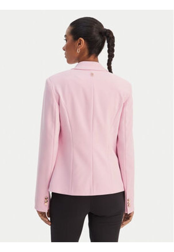 Fracomina Marynarka FR26SJ1001W42901 Różowy Regular Fit. Kolor: różowy. Materiał: syntetyk