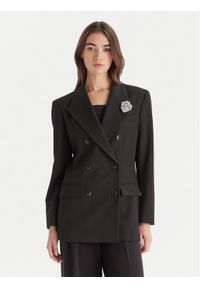 Hugo - HUGO Marynarka Amelora 50547694 Czarny Oversize. Kolor: czarny. Materiał: syntetyk #1