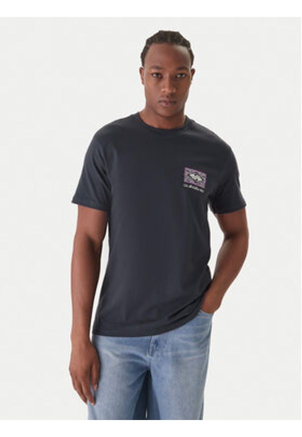 Quiksilver T-Shirt EQYZT08192 Szary Regular Fit. Kolor: szary. Materiał: bawełna
