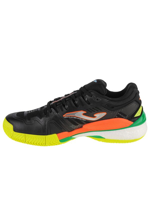Buty do tenisa męskie Joma T.Slam 2201. Kolor: wielokolorowy, pomarańczowy, czarny. Sport: tenis