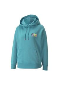 Bluza treningowa damska Puma Swxp Graphic Hoodie TR. Typ kołnierza: kaptur. Kolor: niebieski. Sport: fitness