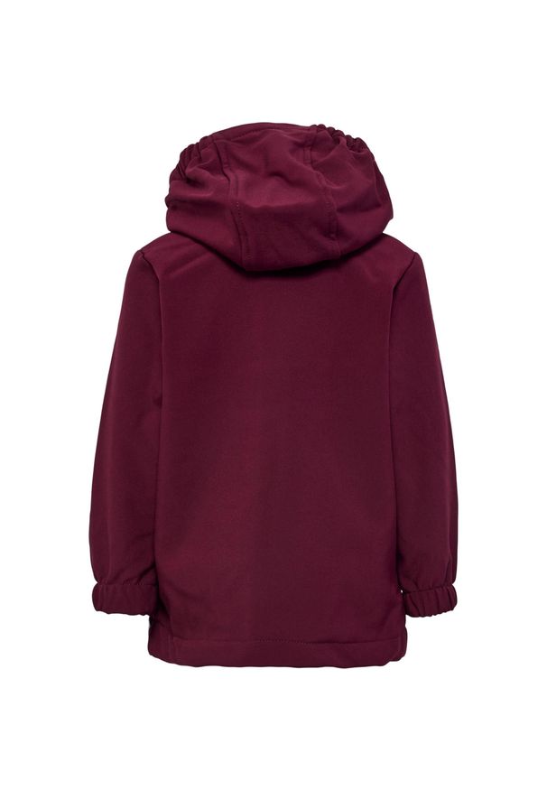 Kurtka przeciwdeszczowa z kapturem dla dziewczynki Hummel Mars Tex Mini Softshel. Typ kołnierza: kaptur. Kolor: czerwony