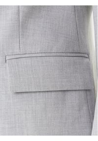 United Colors of Benetton - United Colors Of Benetton Marynarka 2R4CDW02W Szary Slim Fit. Kolor: szary. Materiał: syntetyk #4