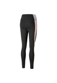 Legginsy treningowe damskie Puma Evostripe High Waist 7/8. Stan: podwyższony. Kolor: czarny, różowy, wielokolorowy. Sport: bieganie
