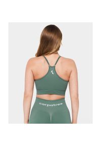 Biustonosz bezszwowy Carpatree Allure zielony. Kolor: zielony. Sport: fitness