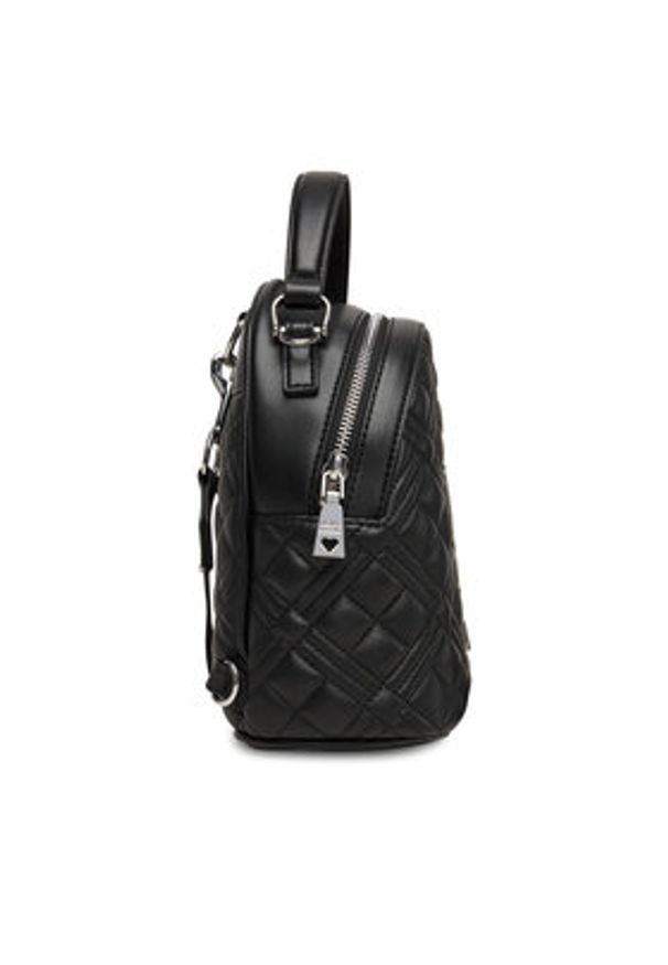 Love Moschino - LOVE MOSCHINO Plecak JC4304PP1NK1200B Czarny. Kolor: czarny. Materiał: skóra