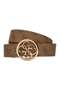 Guess - GUESS Brązowy dwustronny damski pasek w monogram Noelle REV H35, Rozmiar L. Kolor: brązowy #2