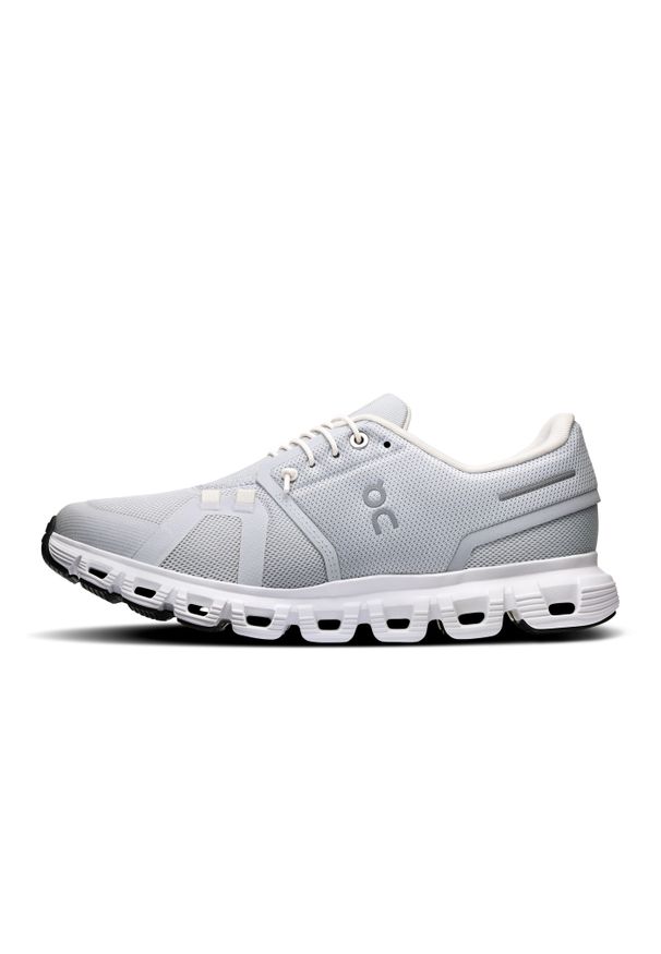 On - ON Cloud 6 W Glacier | White Sneakersy damskie. Kolor: szary