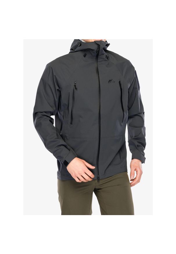 Kurtka przeciwdeszczowa męska Helikon-Tex Squall Hardshell. Kolor: szary. Materiał: hardshell