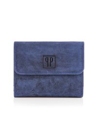 Portfel damski granatowy PAOLO PERUZZI RFID T-11-DB. Kolor: niebieski. Materiał: skóra #1