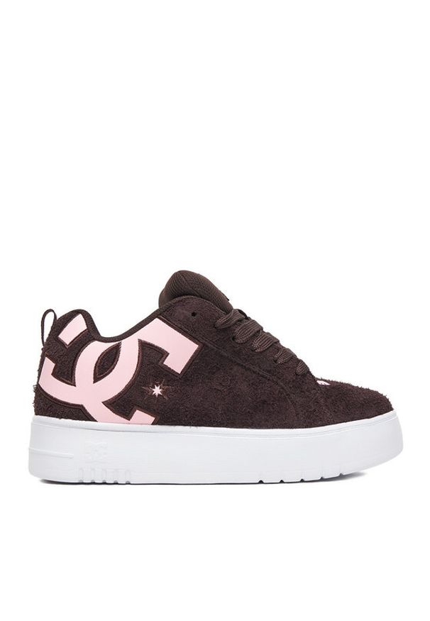 DC Shoes Sneakersy CEO-COURT GRAFFIK PLATFORM DC02422210 Brązowy. Kolor: brązowy. Materiał: zamsz, skóra. Obcas: na platformie