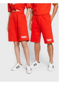 Champion Szorty sportowe Unisex STRANGER THINGS 217782 Czerwony Regular Fit. Kolor: czerwony. Materiał: bawełna, syntetyk. Styl: sportowy