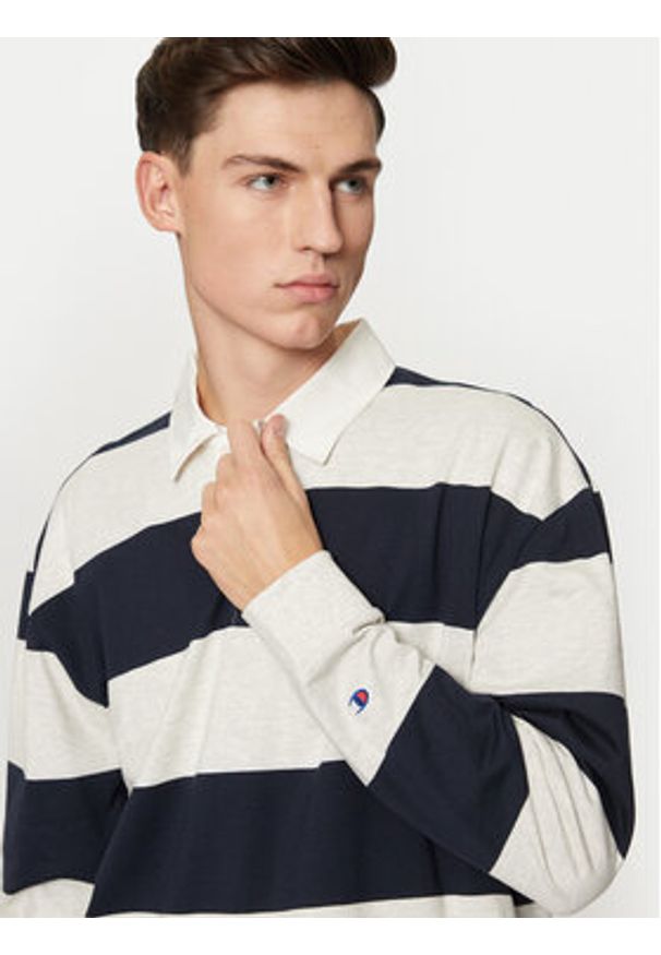 Champion Polo 220438 Szary Loose Fit. Typ kołnierza: polo. Kolor: szary. Materiał: bawełna