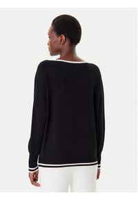 Liu Jo Sport Sweter TF5206 MS63L Czarny Regular Fit. Kolor: czarny. Materiał: syntetyk, wiskoza. Styl: sportowy