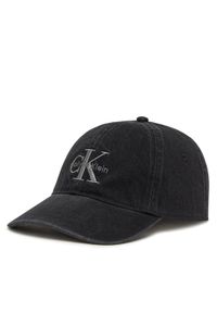 Calvin Klein Jeans Czapka z daszkiem LV04G5007G Czarny. Kolor: czarny. Materiał: bawełna, materiał