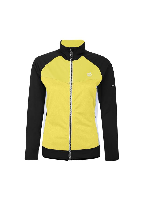 DARE 2B - Bluza Szybkoschnąca Damska Elation II. Kolor: czarny, wielokolorowy, żółty. Sezon: zima. Styl: sportowy. Sport: turystyka piesza