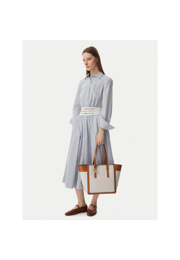 TOMMY HILFIGER - Torebka Tommy Hilfiger. Kolor: kremowy
