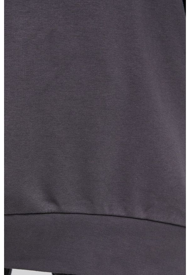 Answear Lab - Bluza. Typ kołnierza: kaptur. Kolor: szary. Materiał: dzianina. Długość rękawa: długi rękaw. Długość: długie. Styl: wakacyjny