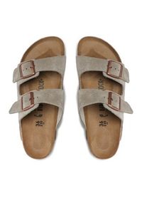 Birkenstock Klapki Arizona Bs 51463 Szary. Kolor: szary. Materiał: skóra, zamsz #5