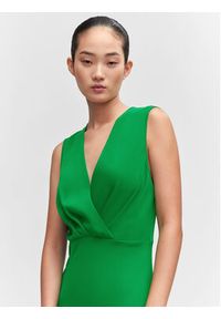 mango - Mango Sukienka koktajlowa Manzana 57053799 Zielony Regular Fit. Kolor: zielony. Materiał: syntetyk. Styl: wizytowy #4