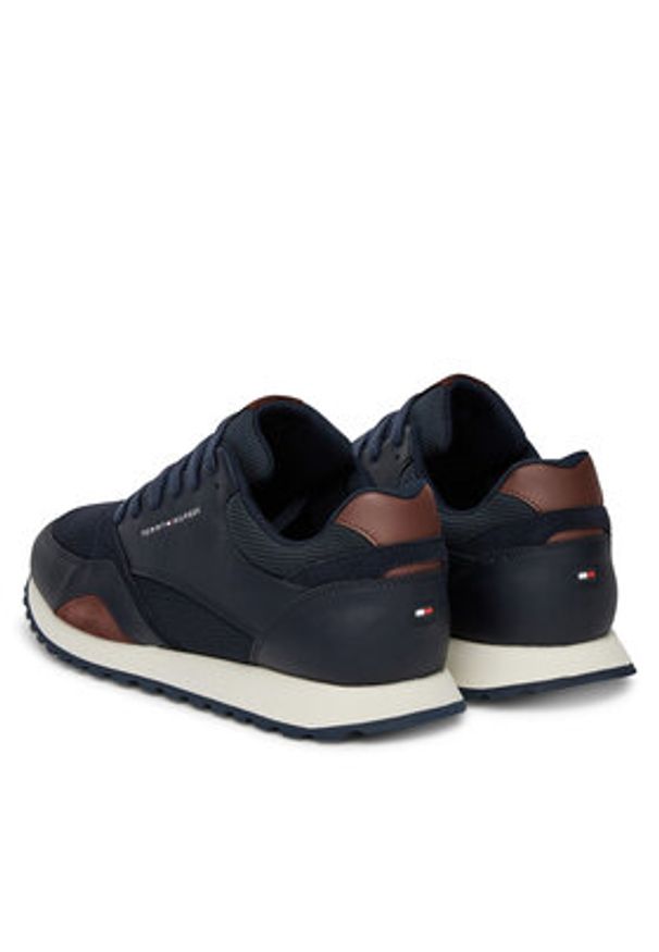 TOMMY HILFIGER - Tommy Hilfiger Sneakersy New Runner Eva Mix FM0FM05522 Granatowy. Kolor: niebieski. Materiał: skóra