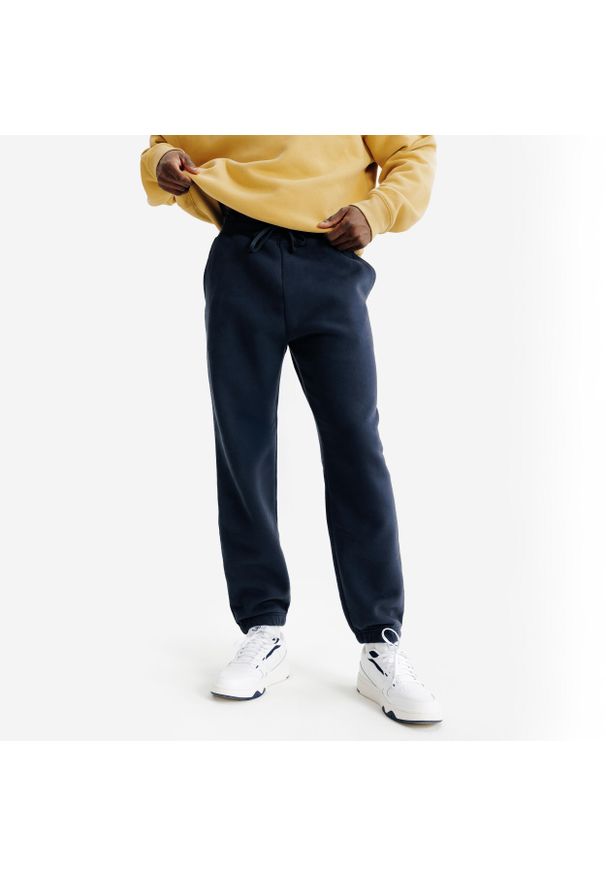 Decathlon - Spodnie męskie Elementals. Kolor: niebieski. Materiał: poliester, bawełna, materiał