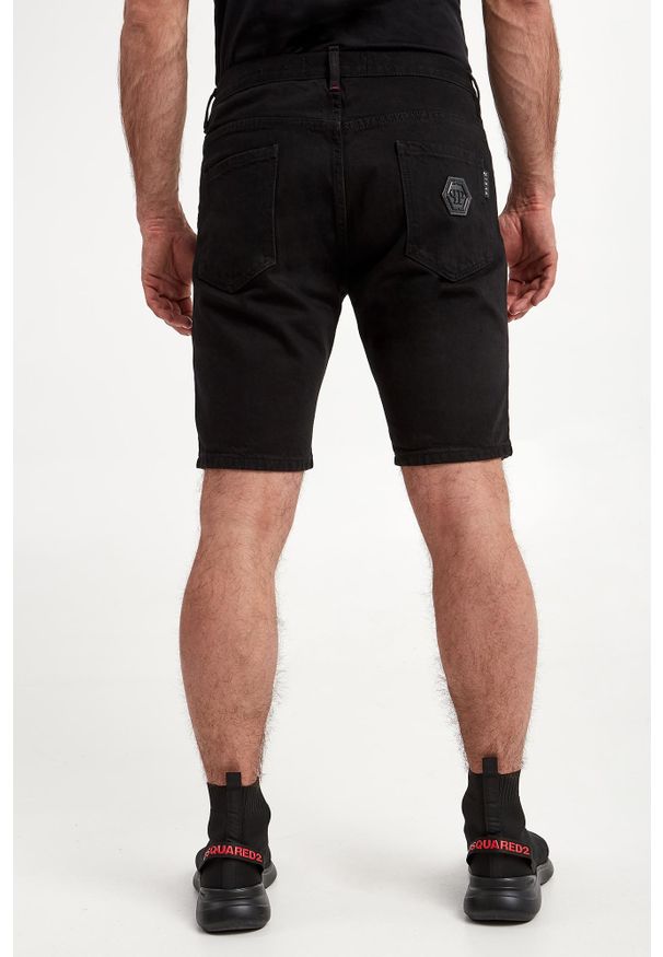 Philipp Plein - Spodenki męskie jeansowe PHILLIP PLEIN. Materiał: jeans