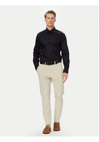 BOSS Koszula H-Hank 50560704 Granatowy Slim Fit. Kolor: niebieski. Materiał: bawełna #5