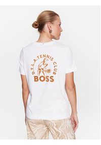 BOSS - Boss T-Shirt 50489525 Biały Regular Fit. Kolor: biały. Materiał: bawełna