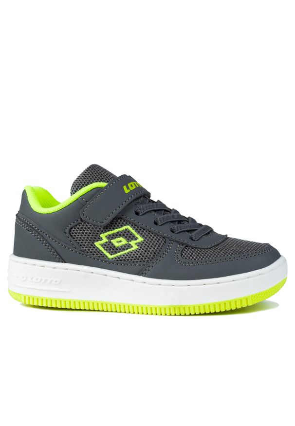 LOTTO - Buty chłopięce sportowe Lotto FLUGO K. Kolor: szary, wielokolorowy, biały. Sport: turystyka piesza