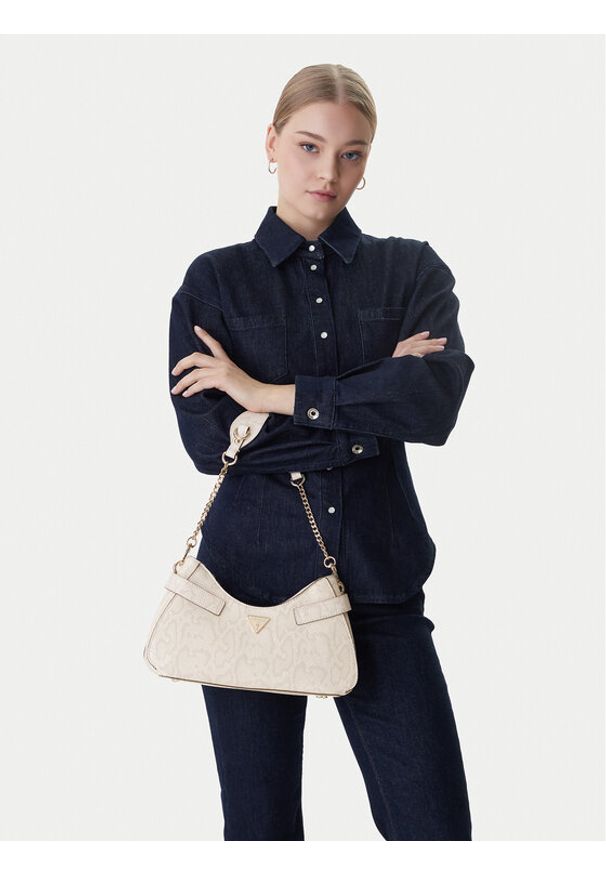 Guess Torebka Serenova HWKG80 91180 Beżowy. Kolor: beżowy. Materiał: skórzane