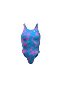 Nike Swim - Strój pływacki jednoczęściowy damski Nike Hydrastrong Fastback. Kolor: niebieski